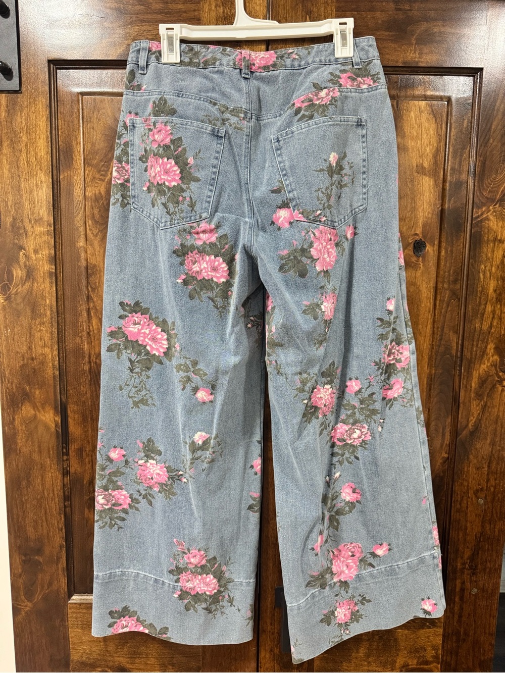 entro Pink Floral Wide-Leg Denim Jeans - Picture 2 of 6